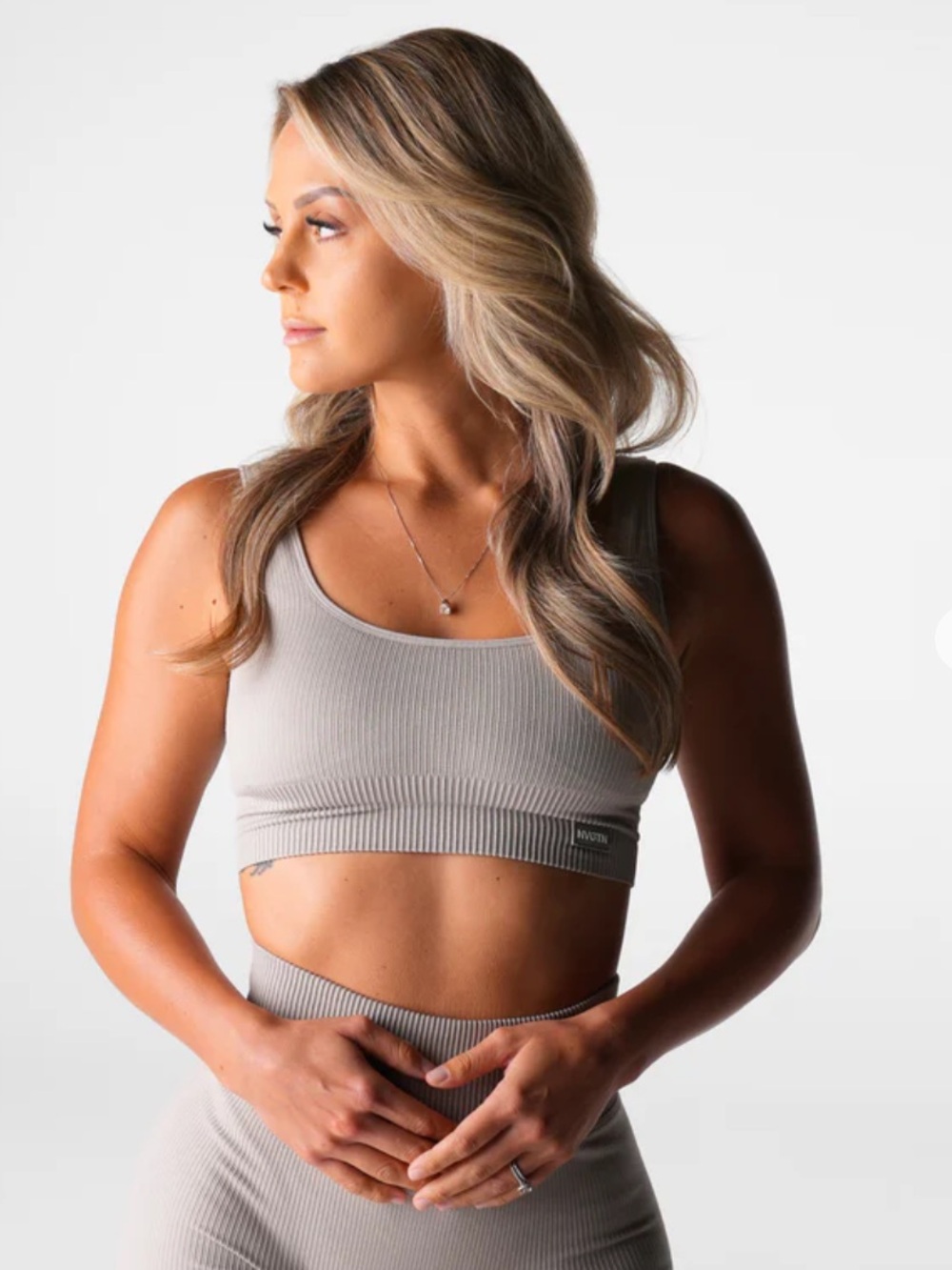 NVGTN Driftwood Harmony Ribbed Seamless Bra
